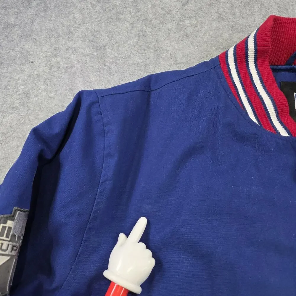 New‎ York Giants Varsity Jacket Mens XL Blue NFL Football Super Bowl Champions